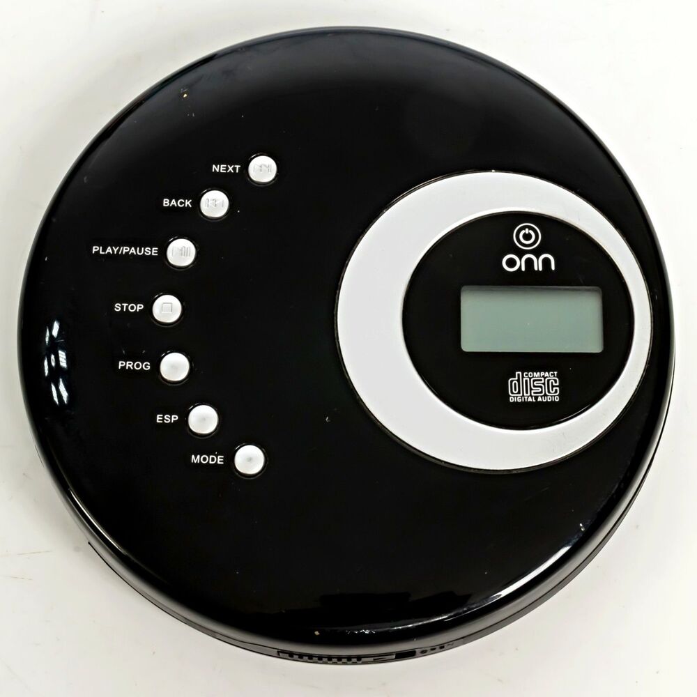 ONN ONA12AV025 Portable CD Player Anti Skip Tested Working Headphone Jack